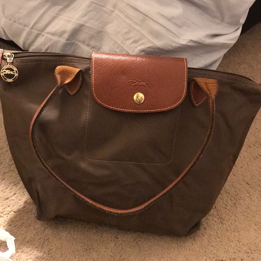 Longchamp Le Pliage Medium Nylon Tote - brown